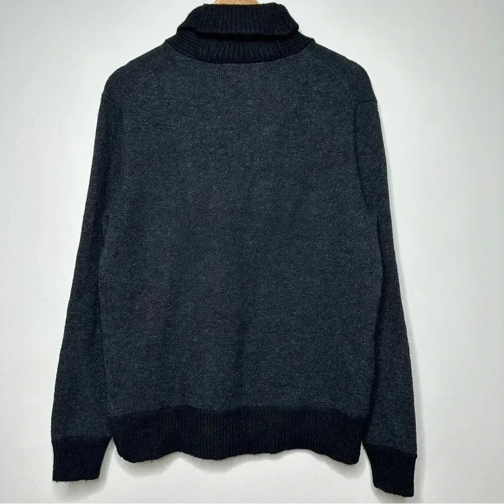 Wallace & Barnes Mens Pullover Toggle Wool Blend Sweater Size Medium